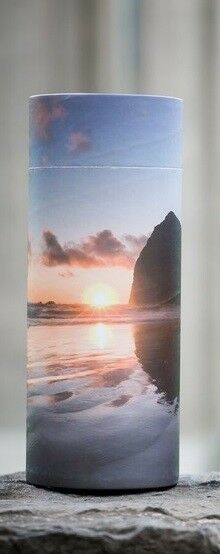 Small/Keepsake 26 Cubic Inch Sunset Scattering Tube Cremation Urn for Ashes