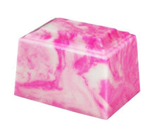Load image into Gallery viewer, Small/Keepsake 2 Cubic Inch Pink Tuscany Cultured Marble Cremation Urn for Ashes