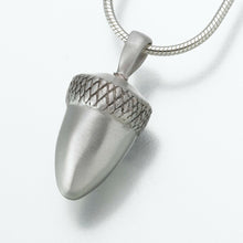 Load image into Gallery viewer, Sterling Silver Acorn Memorial Jewelry Pendant Funeral Cremation Urn