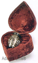 Load image into Gallery viewer, Adult Black and Gold Brass Cremation Urn w. Velvet Box