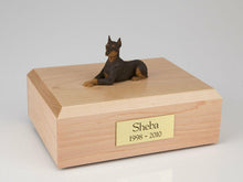 Load image into Gallery viewer, Red Doberman Dog Pet Funeral Cremation Urn Avail. 3 Different Colors & 4 Sizes