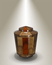 Load image into Gallery viewer, Trinity Keepsake Wood Funeral Cremation Urn, 14 Cubic Inches