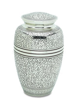 Load image into Gallery viewer, Antique Silver Set of 3 - Adult, Keepsake, Heart - Cremation Urns for Ashes