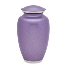 Load image into Gallery viewer, Set of Violet Aluminum Funeral Cremation Urns for Ashes - Adult & 4 Keepsakes