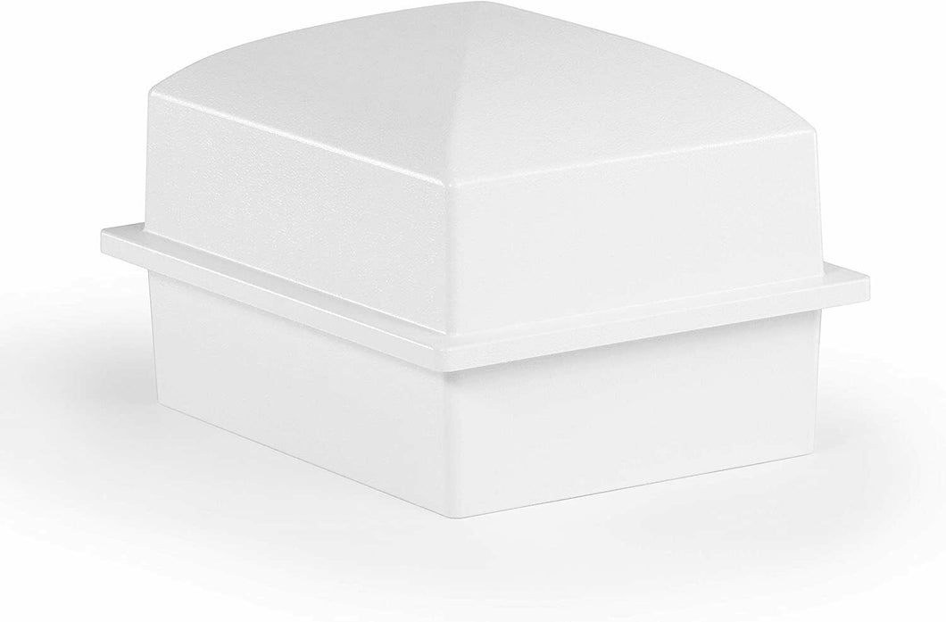 Crowne Vault Small White Coronet Polymer Compact Funeral Cremation Urn Burial Vault