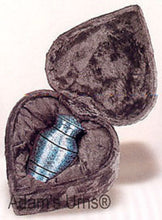 Load image into Gallery viewer, New, Solid Brass Keepsake Funeral Cremation Urn & Heart Box, 3 Cubic Inches