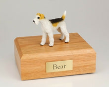 Load image into Gallery viewer, Fox Terrier Pet Funeral Cremation Urn Available in 3 Different Colors & 4 Sizes
