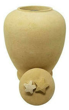 Load image into Gallery viewer, Large/Adult 220 Cubic Inch Biodegradable Beige Starfish Funeral Cremation Urn
