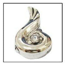 Load image into Gallery viewer, Elegant Swan Sterling Silver Funeral Cremation Urn Pendant w/Chain for Ashes