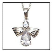 Load image into Gallery viewer, Angel of High Sterling Silver Funeral Cremation Urn Pendant w/Chain for Ashes