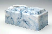 Load image into Gallery viewer, Classic Onyx Sapphire Companion Cremation Urn, 420 Cubic Inches, TSA Approved