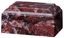 Load image into Gallery viewer, Small/Keepsake 22 Cubic Inch Firerock Tuscany Cultured Marble Cremation Urn