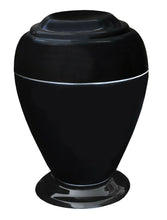 Load image into Gallery viewer, Large 235 Cubic Inch Georgian Vase Black Night Cultured Marble Cremation Urn