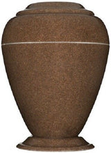 Load image into Gallery viewer, Large/Adult 235 Cubic Inch Georgian Vase Walnut Cultured Granite Cremation Urn