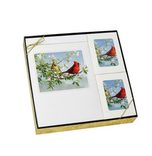 Load image into Gallery viewer, Cardinal Theme Stationery Box Set & 200 Cubic Inch Funeral Cremation Urn