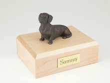 Load image into Gallery viewer, Bronze Dachshund Pet Funeral Cremation Urn Avail in 3 Different Colors & 4 Sizes