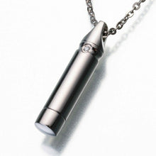 Load image into Gallery viewer, Titanium Cylinder Memorial Jewelry Pendant Funeral Cremation Urn
