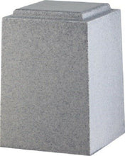 Load image into Gallery viewer, Large/Adult 220 Cubic Inch Windsor Military Gray Cultured Granite Cremation Urn
