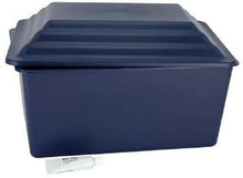 Load image into Gallery viewer, Large/Adult Blue Polymer Urn Vault for Ground Burial for Funeral Cremation Urn