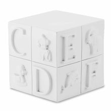 Load image into Gallery viewer, Small/Keepsake 8 Cubic Inch Ivory Infant Block Funeral Cremation Urn for Ashes