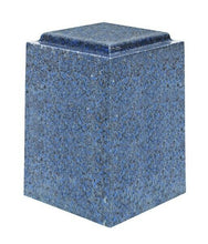 Load image into Gallery viewer, Large/Adult 220 Cubic Inch Windsor Sapphire Cultured Granite Cremation Urn