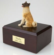Load image into Gallery viewer, Akita Japanese Pet Funeral Cremation Urn Avail in 3 Different Colors & 4 Sizes