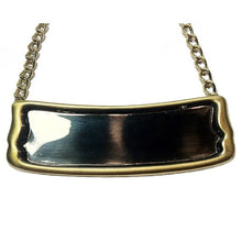 Load image into Gallery viewer, Personalized Brushed Brass Name-Plate Medallion for Adult Size Cremation Urns