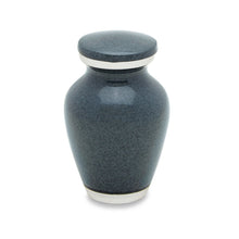 Load image into Gallery viewer, Set of Gray Aluminum Funeral Cremation Urns for Ashes - Adult & 4 Keepsakes