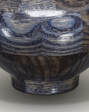 Load image into Gallery viewer, Peony Blue Oak Wood Adult Funeral Cremation Urn, 220 Cubic Inches