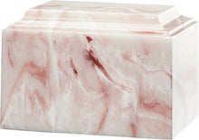 Load image into Gallery viewer, Large/Adult 225 Cubic Inch Tuscany Pink Cultured Onyx Cremation Urn for Ashes