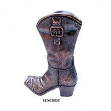 Load image into Gallery viewer, Large/Adult 130 Cubic Inch Metal Cowboy Boot Funeral Cremation Urn for Ashes