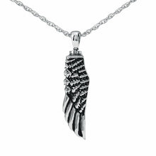 Load image into Gallery viewer, Angel's Wing Stainless Steel Pendant/Necklace Funeral Cremation Urn for Ashes