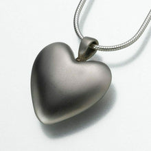 Load image into Gallery viewer, White Bronze Heart Memorial Jewelry Pendant Funeral Cremation Urn
