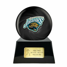 Load image into Gallery viewer, Large/Adult 200 Cubic Inch Jacksonville Jaguars Metal Ball on Cremation Urn Base