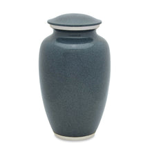 Load image into Gallery viewer, Set of Gray Aluminum Funeral Cremation Urns for Ashes - Adult & 4 Keepsakes