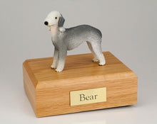 Load image into Gallery viewer, Bedlington Terrier Pet Funeral Cremation Urn Avail. 3 Different Colors 4 Sizes