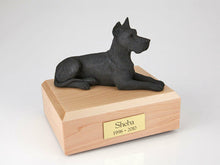 Load image into Gallery viewer, Great Dane Laying Pet Funeral Cremation Urn Available in 3 Diff Colors & 4 Sizes