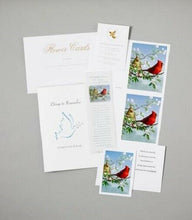 Load image into Gallery viewer, Cardinal Theme Stationery Box Set & 200 Cubic Inch Funeral Cremation Urn