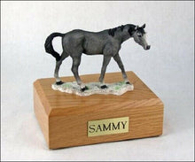 Load image into Gallery viewer, Horse Gray Figurine Funeral Cremation Urn Avail. in 3 Different Colors & 4 Sizes