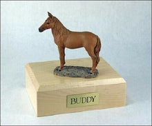 Load image into Gallery viewer, Horse Chestnut Figurine Funeral Cremation Urn Avail 3 Different Colors & 4 Sizes