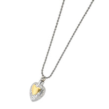 Load image into Gallery viewer, Golden Heart Pendant/Necklace Funeral Cremation Urn for Ashes