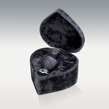 Load image into Gallery viewer, Hand-Cut Glass Funeral Cremation Urn Keepsake with Velvet Heart Box