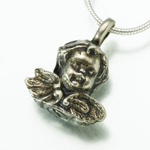 Load image into Gallery viewer, Antique Cherub Pendant Bronze Color Funeral Cremation Jewelry Urn For Ashes