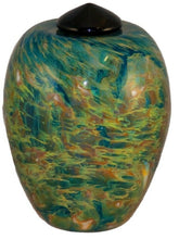 Load image into Gallery viewer, XL/Companion 400 Cubic In Florence Nuvole Funeral Glass Cremation Urn for Ashes
