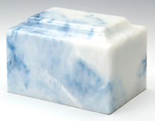 Load image into Gallery viewer, Classic Onyx Sapphire Adult Funeral Cremation Urn, 325 Cubic Inches TSA Approved