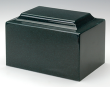 Load image into Gallery viewer, Classic Sea Holly Green Granite Adult Cremation Urn, 210 Cubic Inch TSA Approved
