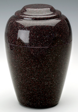 Load image into Gallery viewer, Grecian Vintage Red Granite Adult Cremation Urn, 190 Cubic Inches, TSA Approved