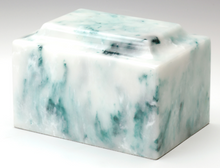 Load image into Gallery viewer, Classic Onyx Teal Adult Funeral Cremation Urn, 210 Cubic Inches, TSA Approved