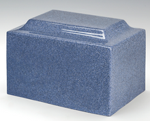 Load image into Gallery viewer, Classic Vintage Blue Granite Adult Cremation Urn, 210 Cubic Inches, TSA Approved