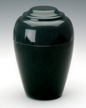 Load image into Gallery viewer, Small Grecian Green Granite Keepsake Cremation Urn, 35 Cubic Inches TSA Approved